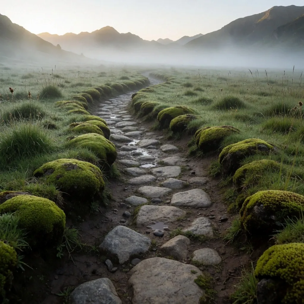 Flora de páramo colombiano al amanecer